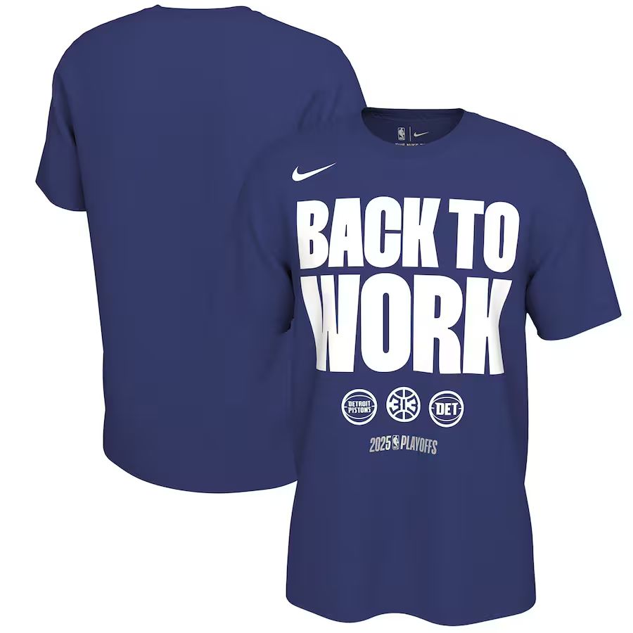 Men 2025 Detroit Pistons NBA playoff T-shirt->nba t-shirts->Sports Accessory